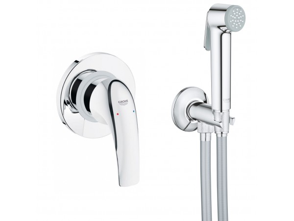 Душ гигиенический со смесителем 1 режим струи Grohe BauCurve 123072 / 122270 (NH0002)