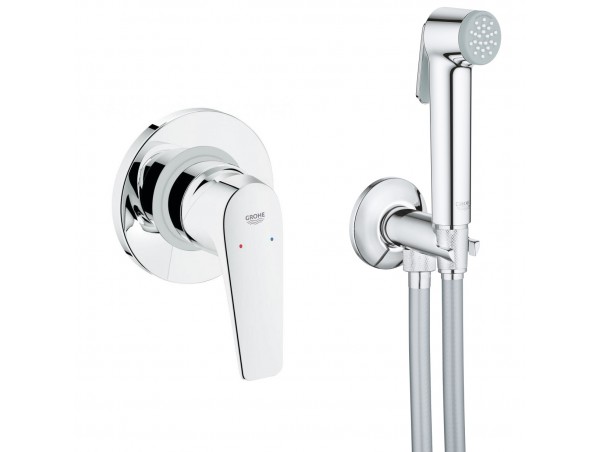 Душ гигиенический со смесителем 1 режим струи, комплект Grohe BauFlow 123073
