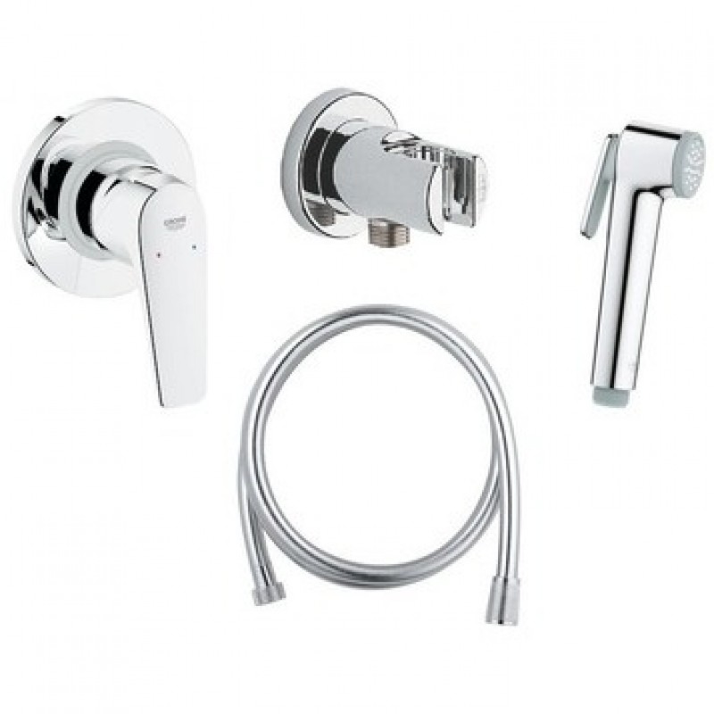 Душ гигиенический со смесителем 1 режим струи, комплект Grohe BauFlow 123073