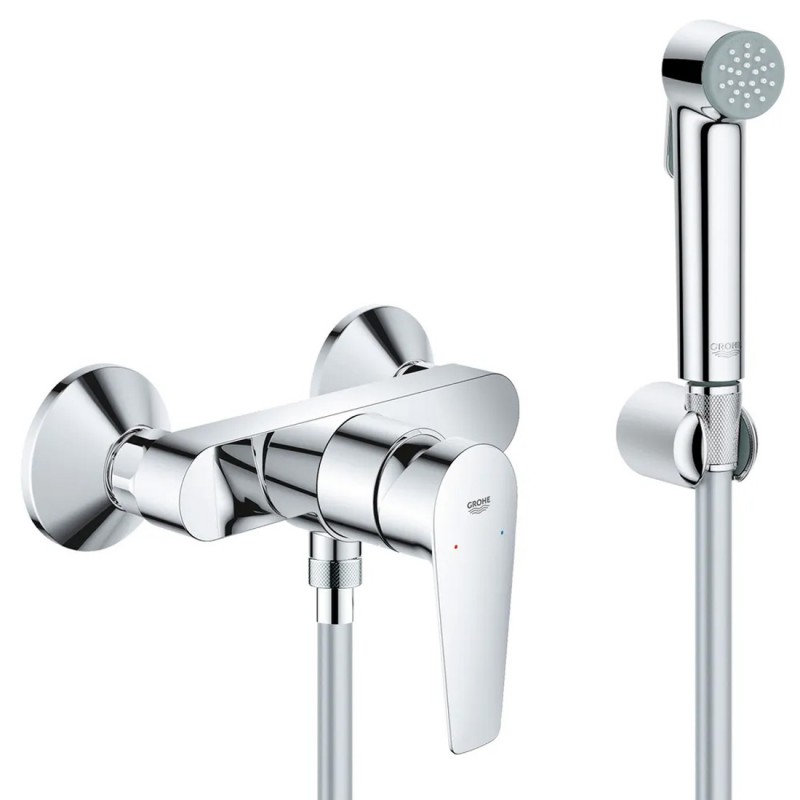 Душ гигиенический со смесителем 1 режим струи Grohe BauEdge New 2363526354