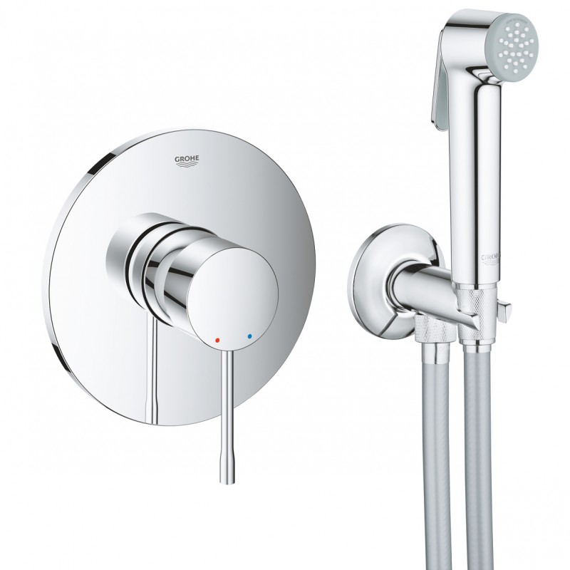 Душ гигиенический со смесителем 1 режим струи, комплект Grohe Essence New 2405727512
