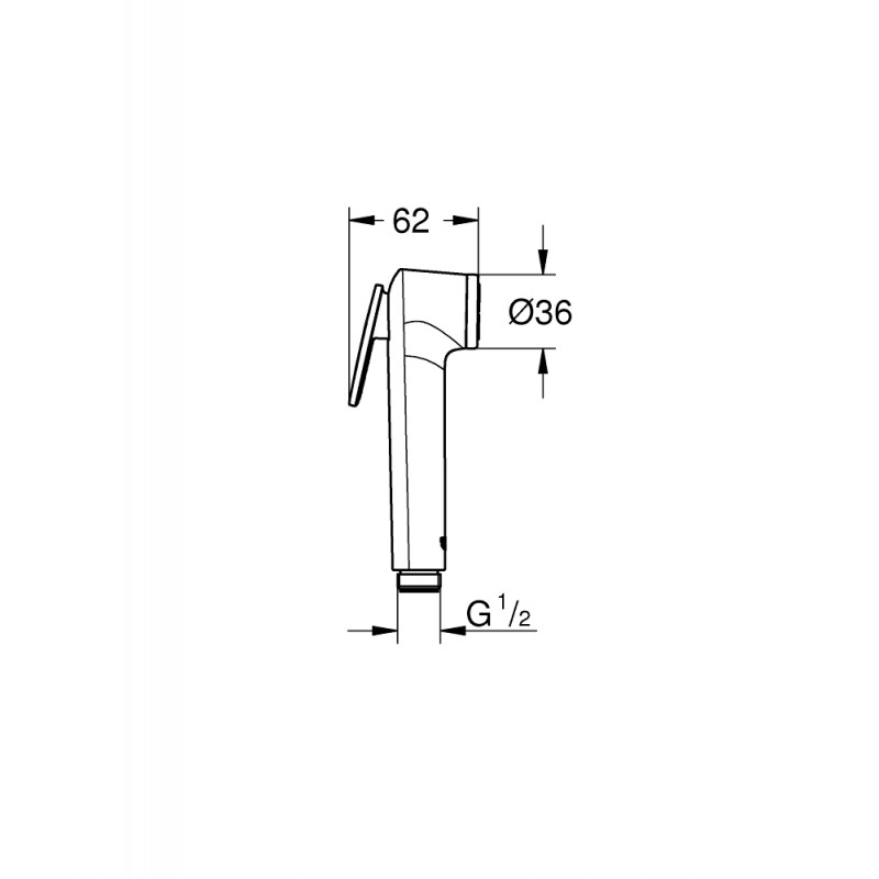 Душ гигиенический со смесителем 1 режим струи, комплект Grohe Essence New 2405727512
