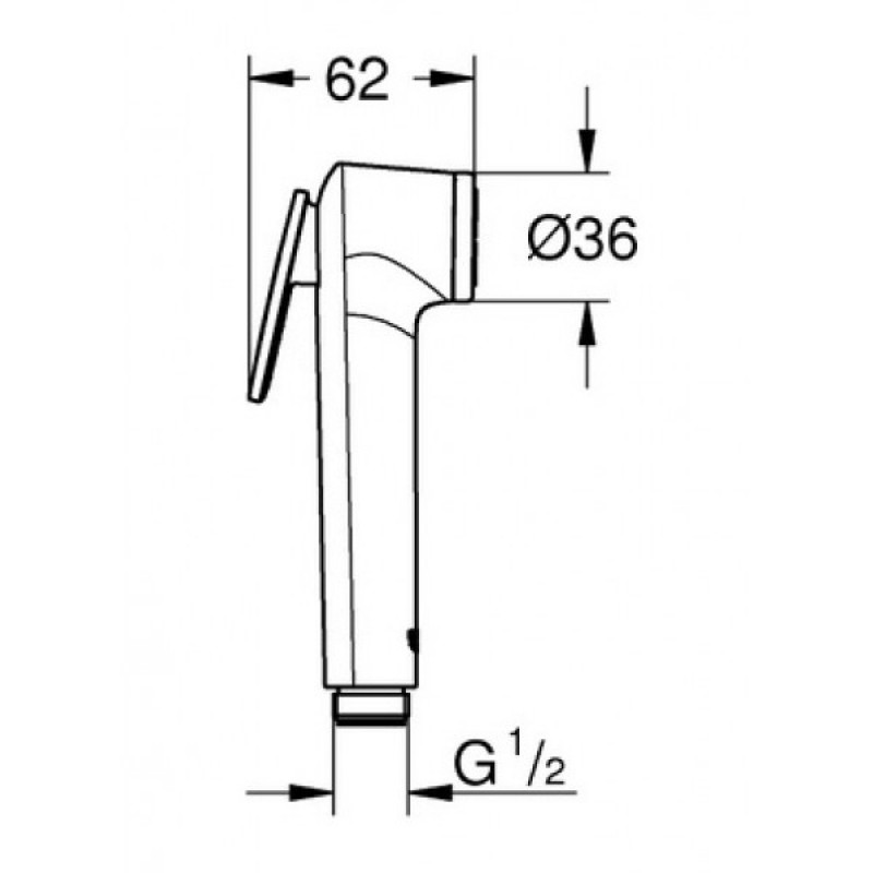 Душ гигиенический с термостатом 1 режим струи Grohe Grohtherm 24075124900 Душ гигиенический с термостатом 1 режим струи Grohe Grohtherm 24075124900