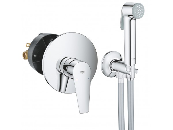 Душ гигиенический со смесителем 1 режим струи, комплект Grohe BauEdge New 2907827512N