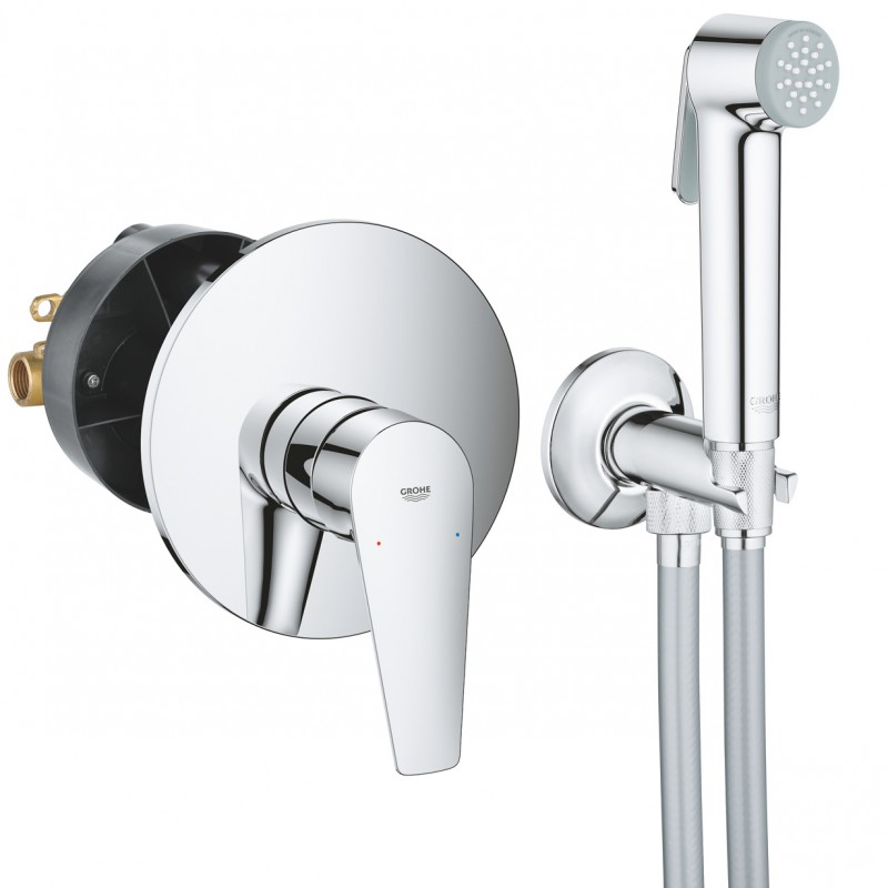 Душ гигиенический со смесителем 1 режим струи, комплект Grohe BauEdge New 2907827512N Душ гигиенический со смесителем 1 режим струи, комплект Grohe BauEdge New 2907827512N