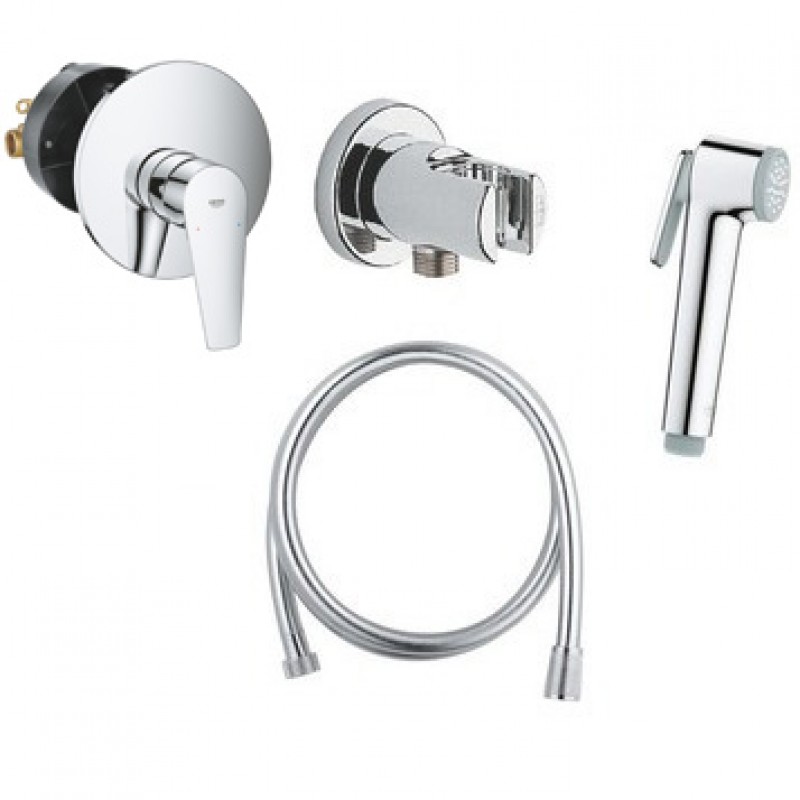 Душ гигиенический со смесителем 1 режим струи, комплект Grohe BauEdge New 2907827512N Душ гигиенический со смесителем 1 режим струи, комплект Grohe BauEdge New 2907827512N