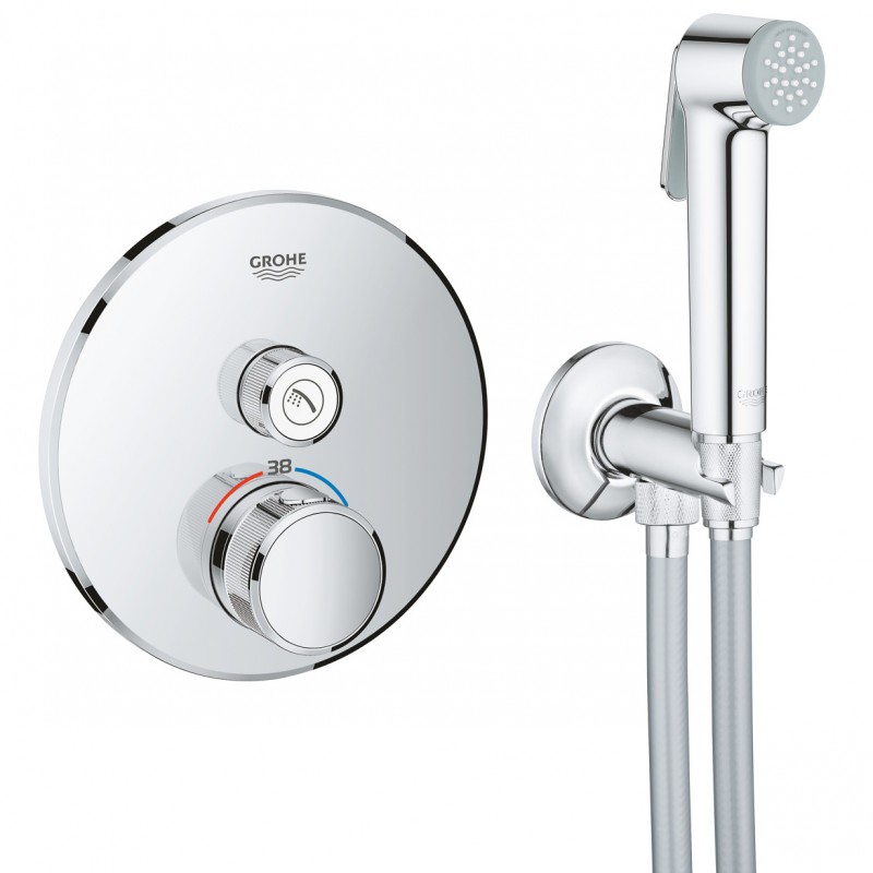 Душ гигиенический с термостатом 1 режим струи Grohe Grohtherm SmartControl 2911827512
