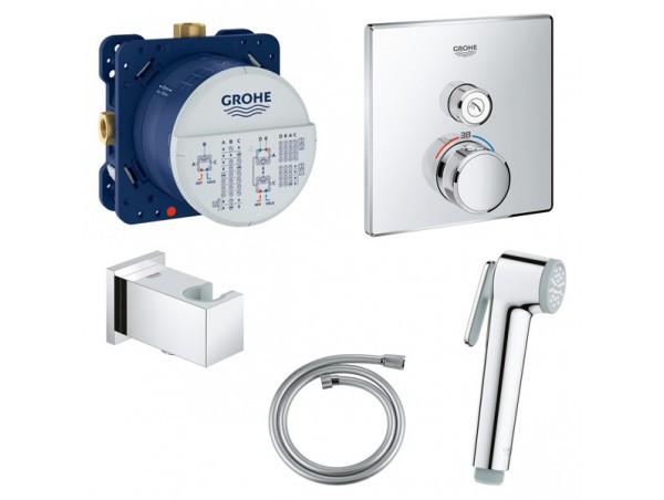 Душ гигиенический с термостатом 1 режим струи Grohe Grohtherm SmartControl 2912327512