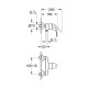 Душ гигиенический со смесителем 1 режим струи Grohe Euroeco 3274026354