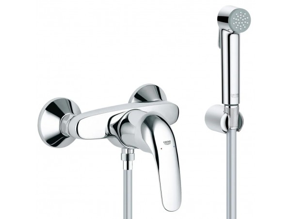 Душ гигиенический со смесителем 1 режим струи Grohe Euroeco 3274026354