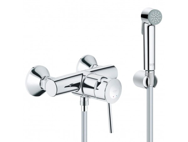 Душ гигиенический со смесителем 1 режим струи Grohe BauClassic 3286726354