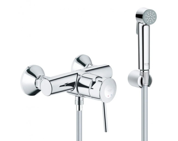 Душ гигиенический со смесителем 1 режим струи Grohe BauClassic 3286726354