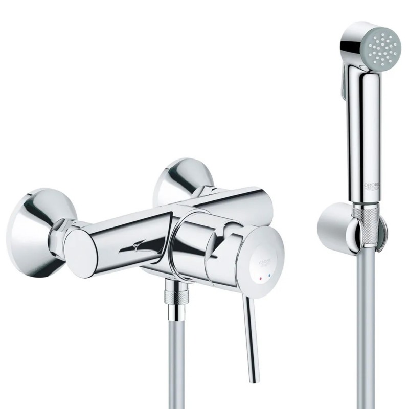 Душ гигиенический со смесителем 1 режим струи Grohe BauClassic 3286726354