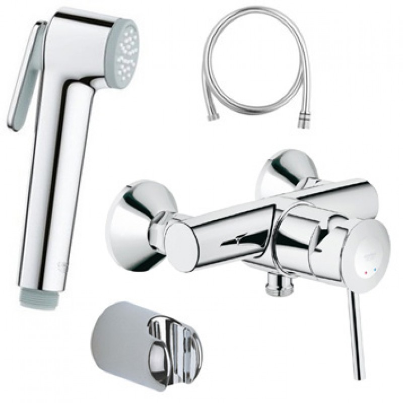 Душ гигиенический со смесителем 1 режим струи Grohe BauClassic 3286726354
