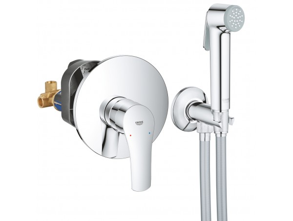 Душ гигиенический со смесителем 1 режим струи, комплект Grohe Eurosmart New 3355627512