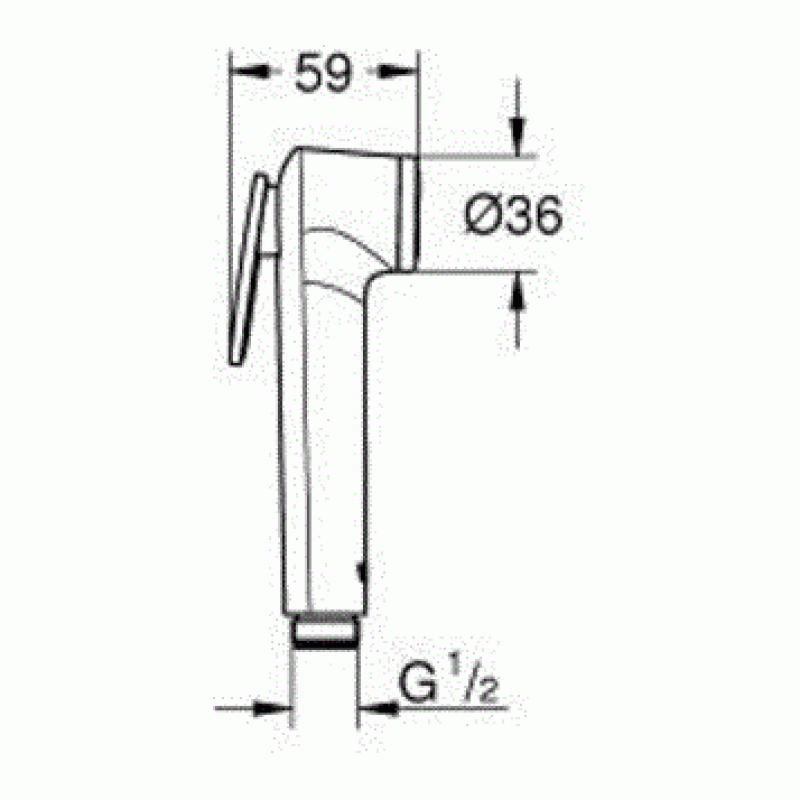 Душ гигиенический со смесителем 1 режим струи, комплект Grohe BauLoop New 2908027512N Душ гигиенический со смесителем 1 режим струи, комплект Grohe BauLoop New 2908027512N