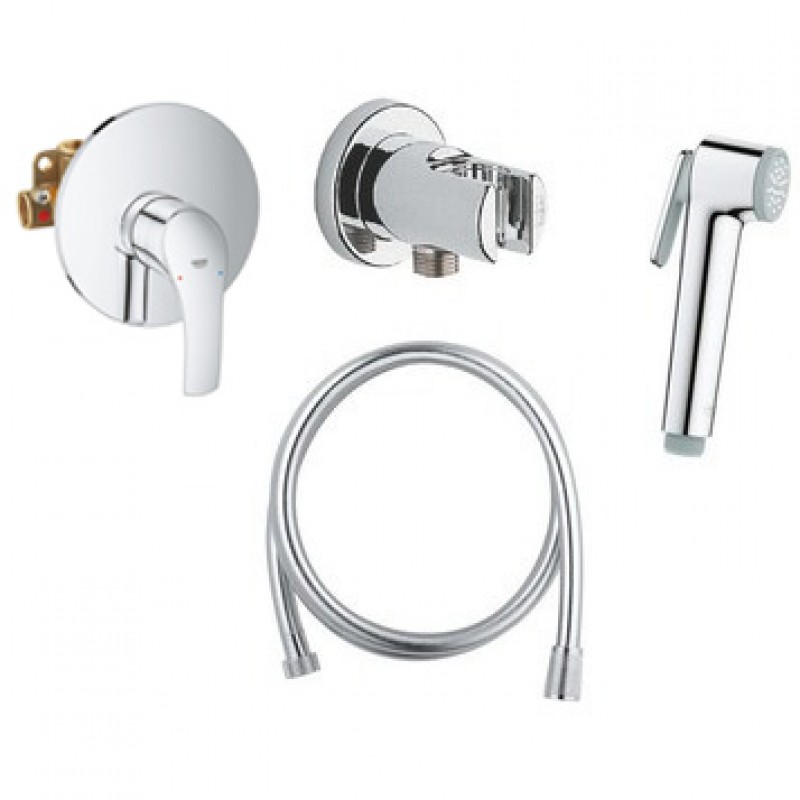 Душ гигиенический со смесителем 1 режим струи, комплект Grohe Eurosmart New 3355627512 Душ гигиенический со смесителем 1 режим струи, комплект Grohe Eurosmart New 3355627512