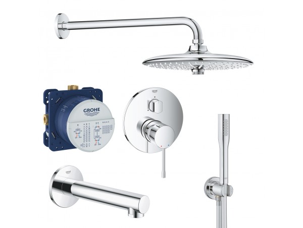 Душевая система встраиваемая со смесителем, с изливом Grohe Essence New 119697