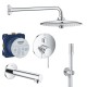 Душевая система встраиваемая со смесителем, с изливом Grohe Essence New 119697 Душевая система встраиваемая со смесителем, с изливом Grohe Essence New 119697