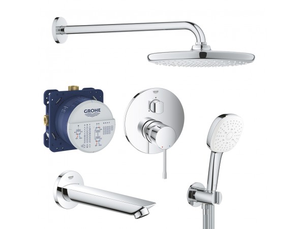 Душевая система встраиваемая со смесителем, с изливом Grohe Essence New 119705