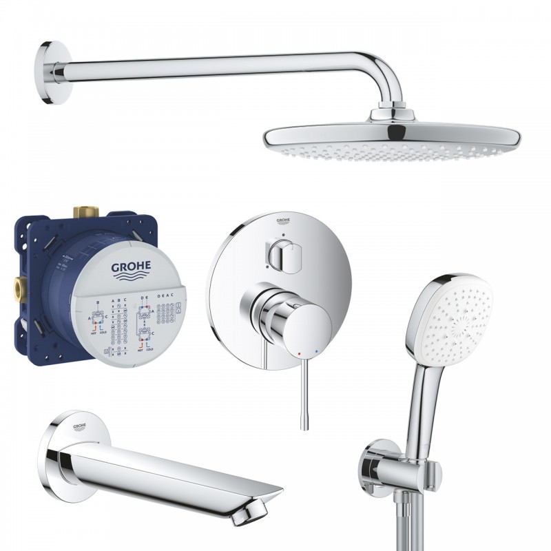 Душевая система встраиваемая со смесителем, с изливом Grohe Essence New 119705