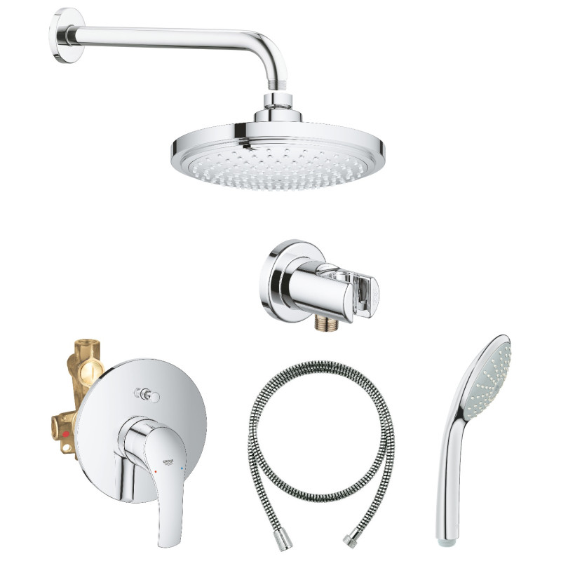 Душевая система встраиваемая со смесителем Grohe Eurosmart 124440 Душевая система встраиваемая со смесителем Grohe Eurosmart 124440