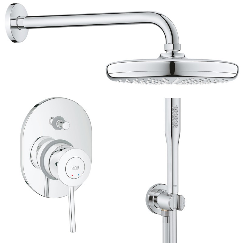 Душевая система встраиваемая со смесителем Grohe Bauclassic 124441 Душевая система встраиваемая со смесителем Grohe Bauclassic 124441