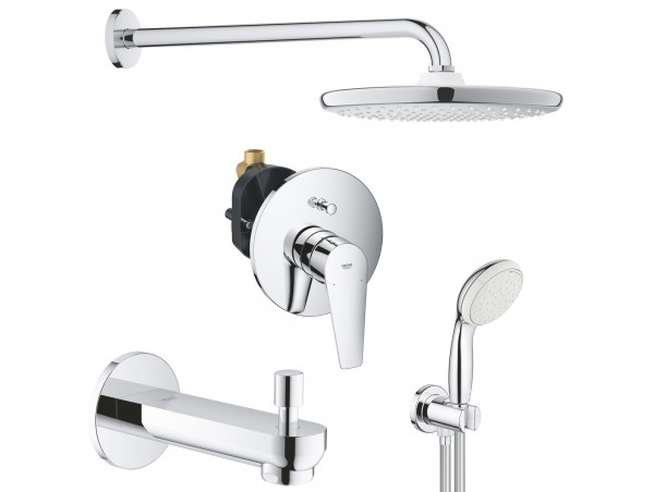 Душевая система встраиваемая со смесителем, с изливом Grohe BauEdge New 127257P