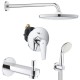 Душевая система встраиваемая со смесителем, с изливом Grohe BauEdge New 127257P
