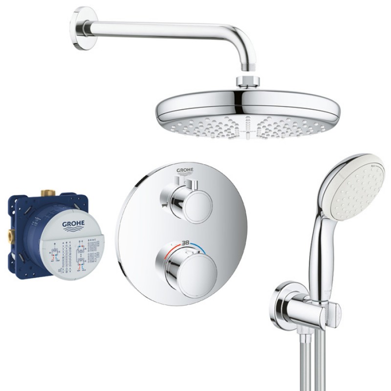 Душевая система встраиваемая с термостатом Grohe Grohtherm 2407726411 (34733003)