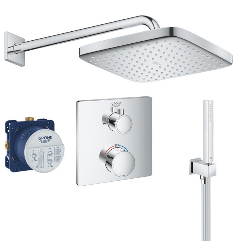 Душевая система встраиваемая с термостатом Grohe Grohtherm 2408026687 Душевая система встраиваемая с термостатом Grohe Grohtherm 2408026687