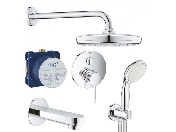 Душевая система встраиваемая со смесителем, с изливом Grohe Essence New 2409226411-2 (119699)