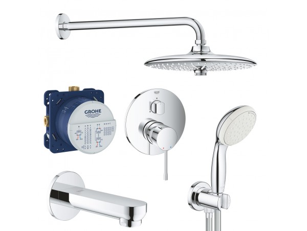 Душевая система встраиваемая со смесителем, с изливом Grohe Essence New 2409226458-2 (119695)