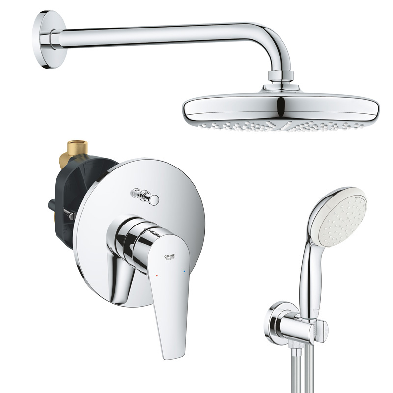 Душевая система встраиваемая со смесителем Grohe BauEdge New 119693 Душевая система встраиваемая со смесителем Grohe BauEdge New 119693