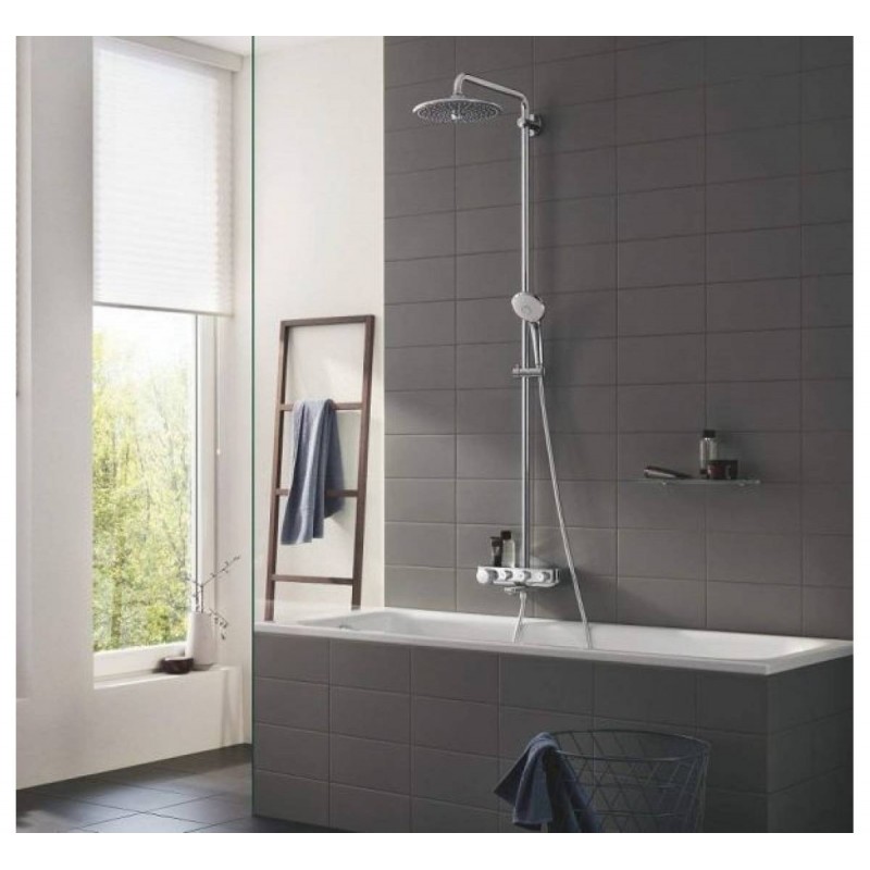 Душевая система с термостатом для ванны, поворотная Grohe SmartControl Euphoria 26510000