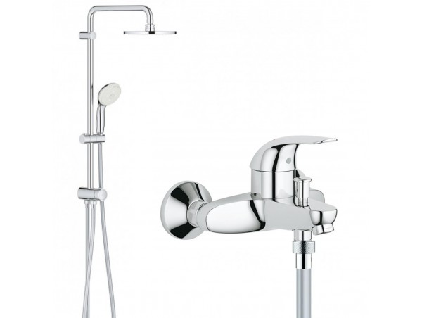 Душевая система со смесителем для ванны Grohe Euroeco 2738932743 (NB0046)