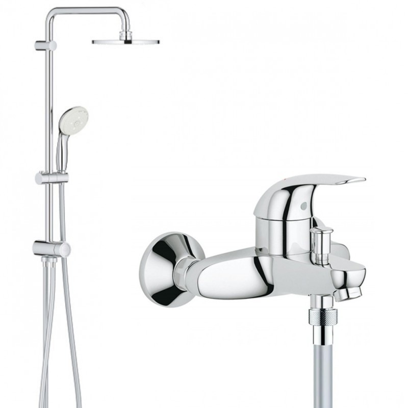 Душевая система со смесителем для ванны Grohe Euroeco 2738932743 (NB0046)