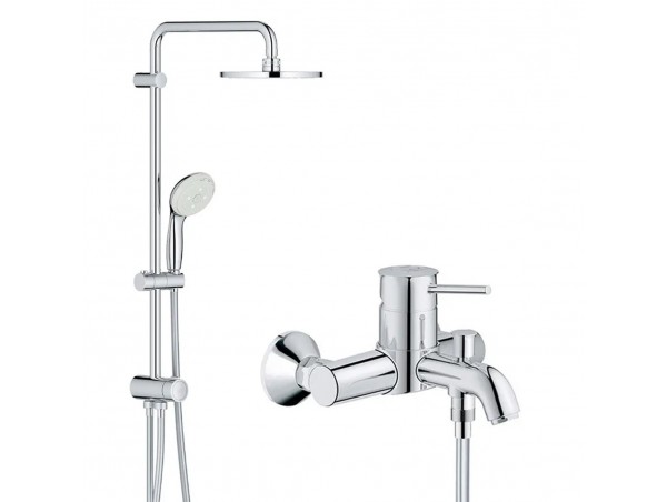 Душевая система со смесителем для ванны Grohe BauClassic 2738932865