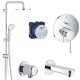 Душевая система встраиваемая со смесителем, с изливом Grohe Essence New 2738924058