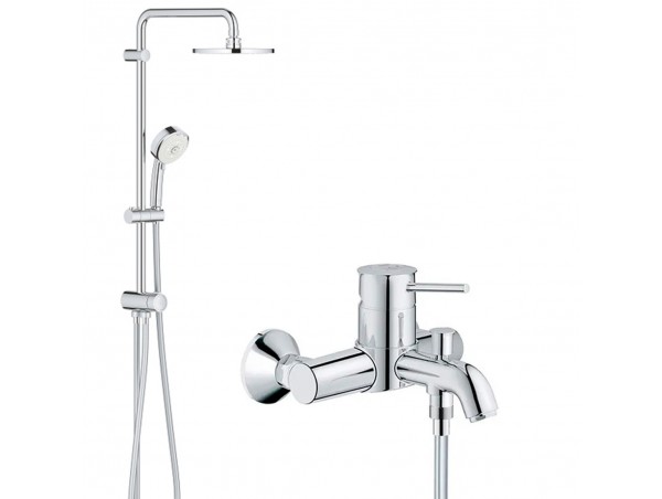 Душевая система со смесителем для ванны Grohe BauClassic 2739432865