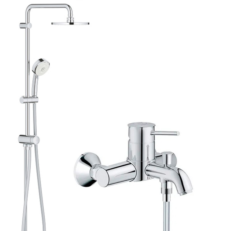Душевая система со смесителем для ванны Grohe BauClassic 2739432865