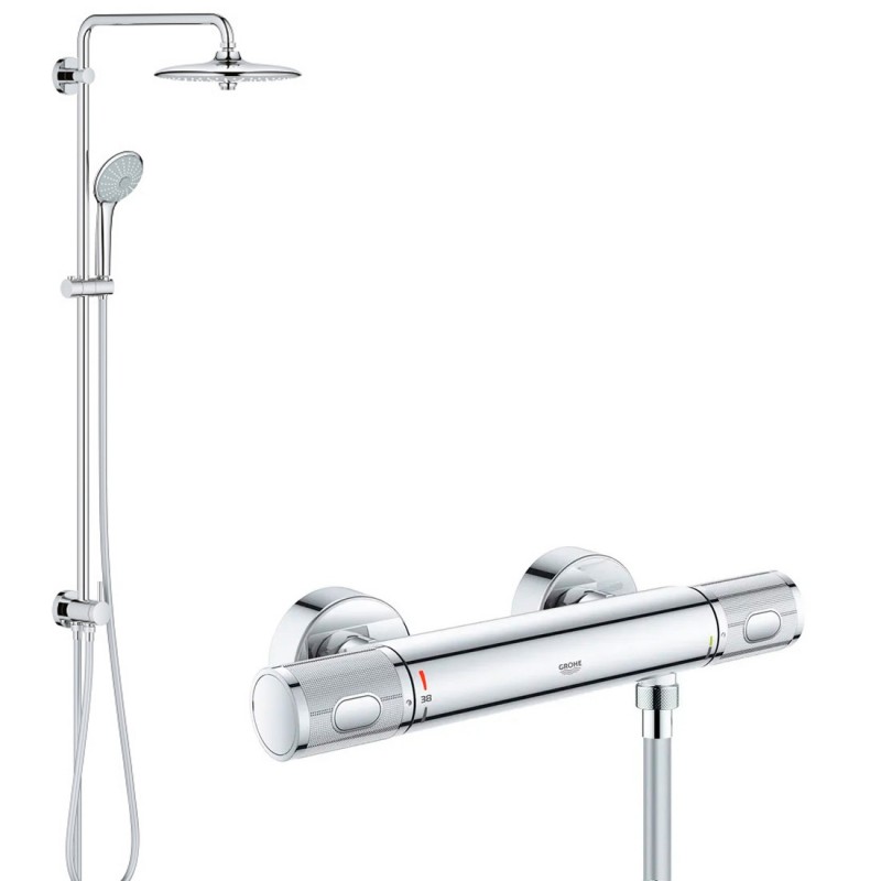 Душевая система с термостатом для душа, поворотная Grohe Grohtherm 1000 Performance 2742134776