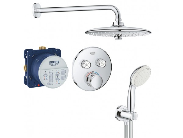 Душевая система встраиваемая с термостатом Grohe Rainshower SmartControl 2911926458 (121698)
