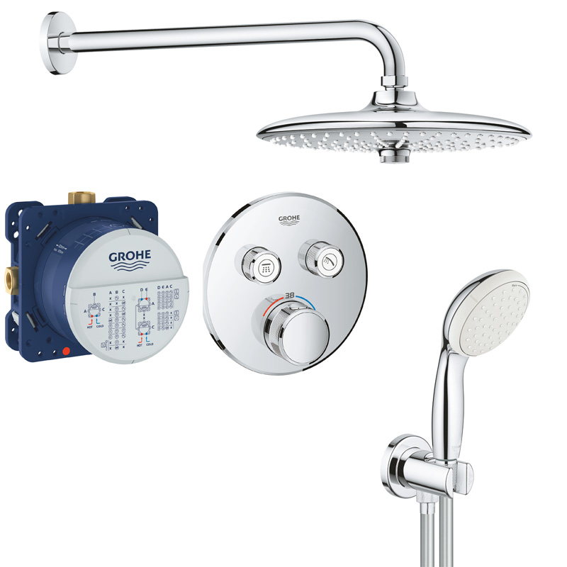 Душевая система встраиваемая с термостатом Grohe Rainshower SmartControl 2911926458 (121698) Душевая система встраиваемая с термостатом Grohe Rainshower SmartControl 2911926458 (121698)