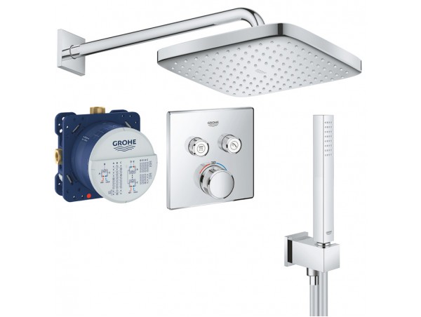 Душевая система встраиваемая с термостатом Grohe Rainshower SmartControl 2912426687-2 (34706000S)