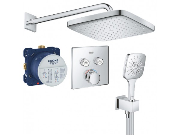 Душевая система встраиваемая с термостатом Grohe Rainshower SmartControl 2912426687A-2 (34706000A)