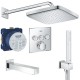 Душевая система встраиваемая с термостатом, с изливом Grohe Rainshower SmartControl 2912626687-2