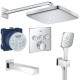 Душевая система встраиваемая с термостатом, с изливом Grohe Rainshower SmartControl 2912626687A-2