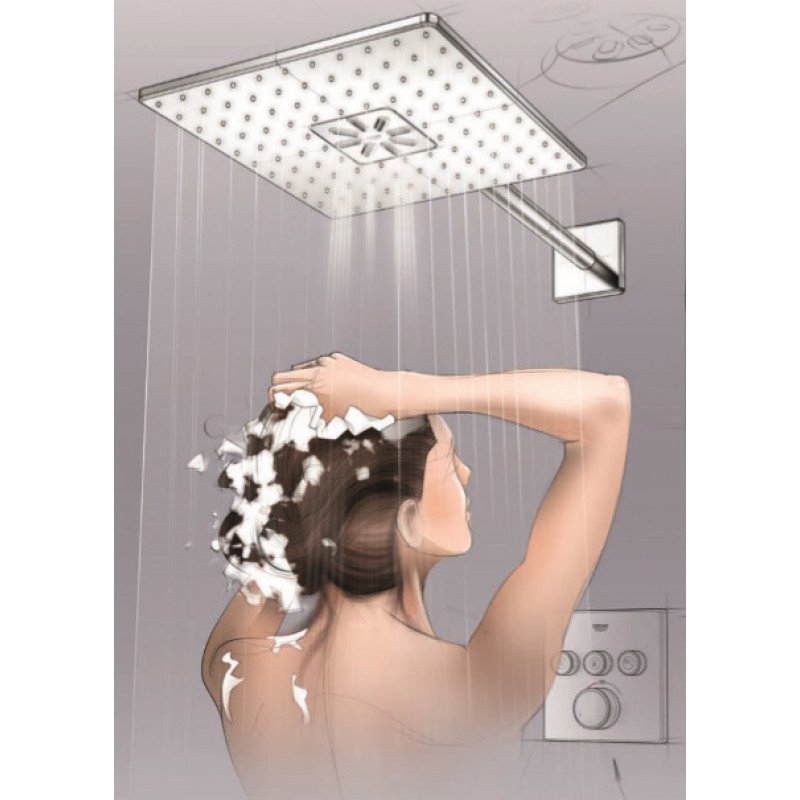 Душевая система встраиваемая с термостатом Grohe Rainshower SmartControl Cube 34706000