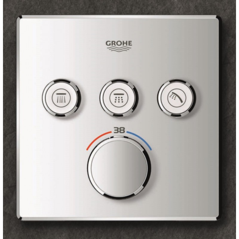 Душевая система встраиваемая с термостатом Grohe Rainshower SmartControl Cube 34706000